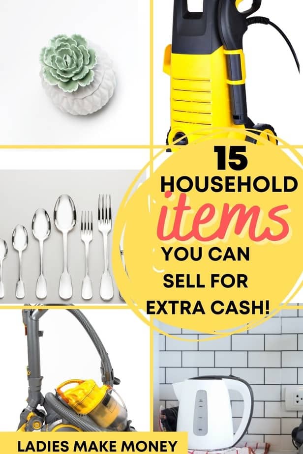 Need a little extra cash this month? See if you have any of these top 15 household items you can sell to quickly get the money you need! If you are wanting to make quick cash how about selling some household items? Here are 15 items you could sell for quick cash today.#extracash #makemoney