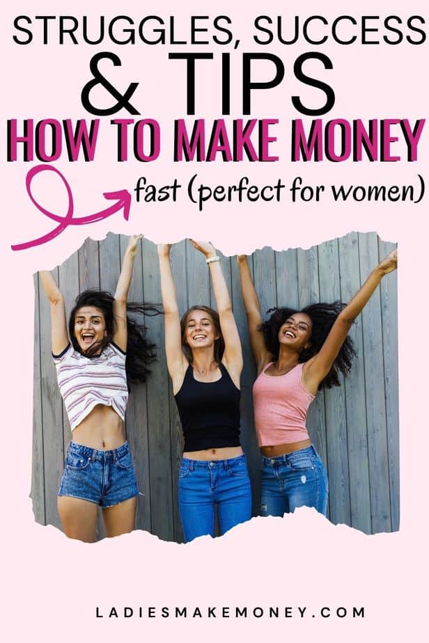 Ways for females to make money online. Here are creative side hustles for women to do from home!
