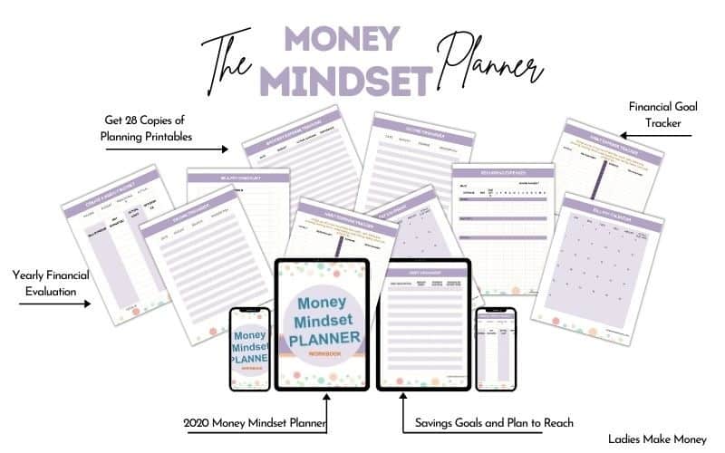 Here is a money mindset planner to help you get your financial situation in order today! 