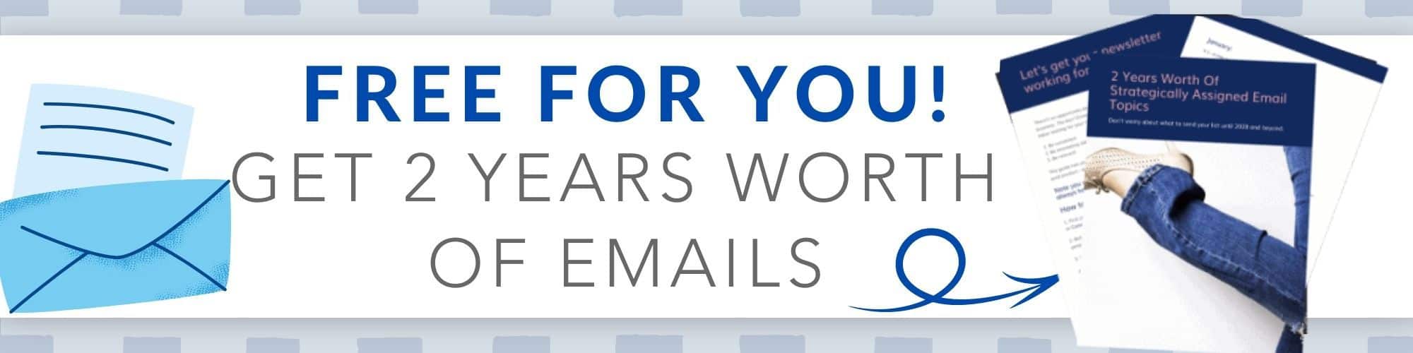 Here is a list of over 2 years worth of emails to send your email list this year. 