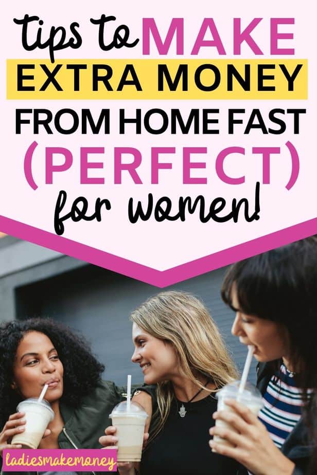 Ways for females to make money online. Here are creative side hustles for women to do from home!