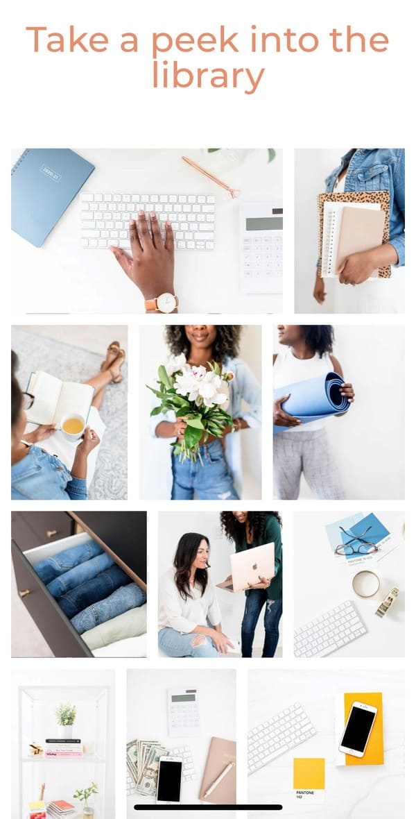 Free stock photos for bloggers! These feminine and styled images are perfect for Instagram and your website. Click to download gorgeous photos from over 17 different sites plus discover ideas for how to use these images to grow your business with examples. #stockphotos #freestockphotos #bloggingtips #blog #blogphotography