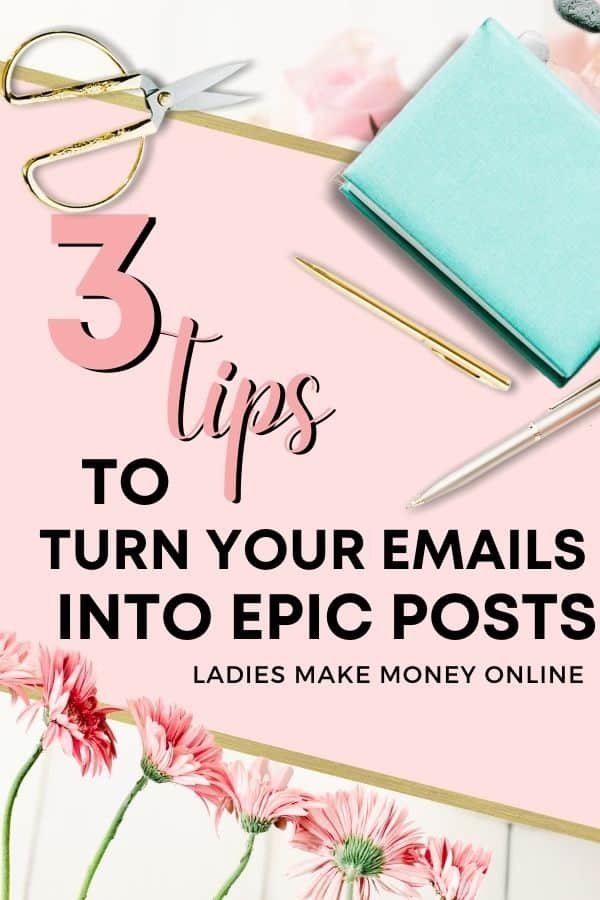 Tips to turn your emails into epic blog posts! How to Repurpose Content and Make the Most of Your Marketing Turn your blog posts into emails, videos, social messages, slide decks, content upgrades, e-books, courses.