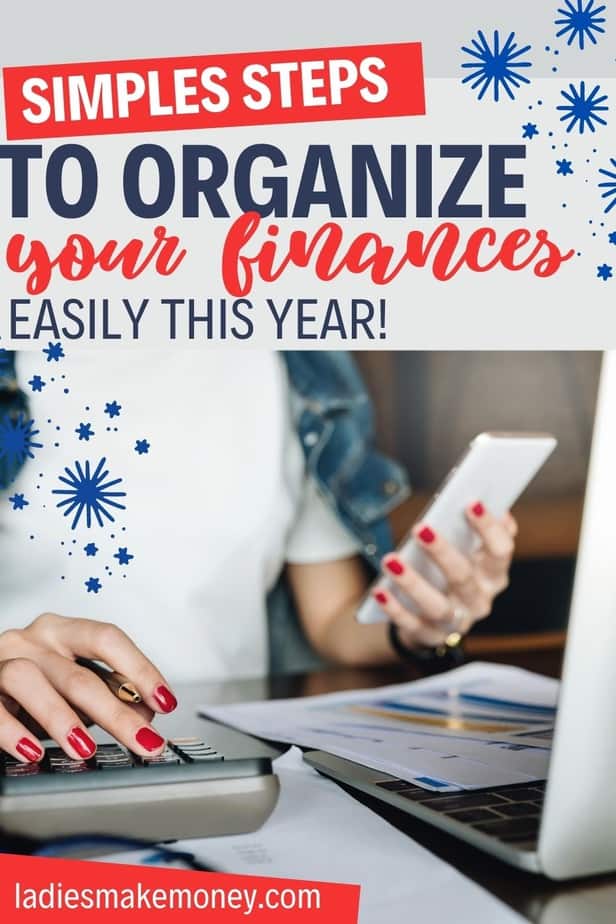 Get your finances organized! Learn how to organize your finances for better financial health. I share with you the step-by-step process to manage your money better and get organized financially. #budgeting #debtfree #moneymanagement