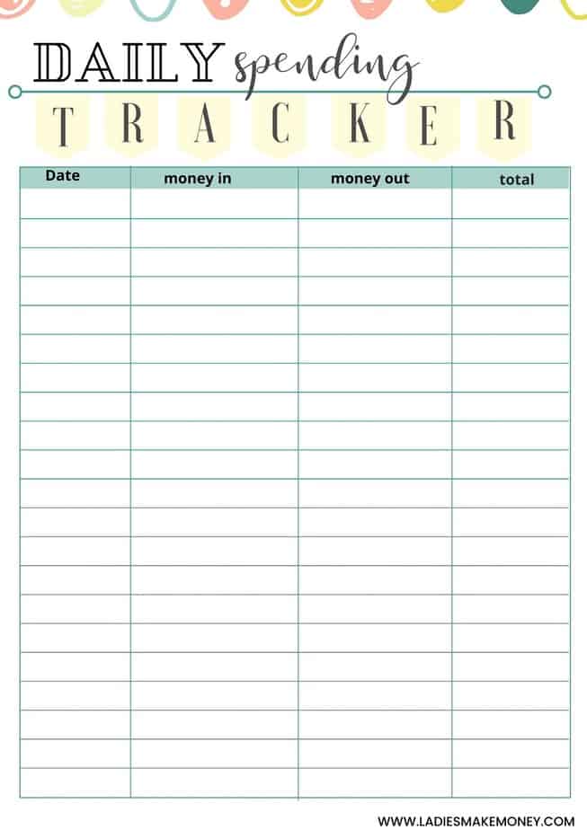 Free spending tracker printable! Knowing your spending pattern is a great starting point when creating an ideal budget to work with. Here is a free printable expense tracker planner that will help you do just that.