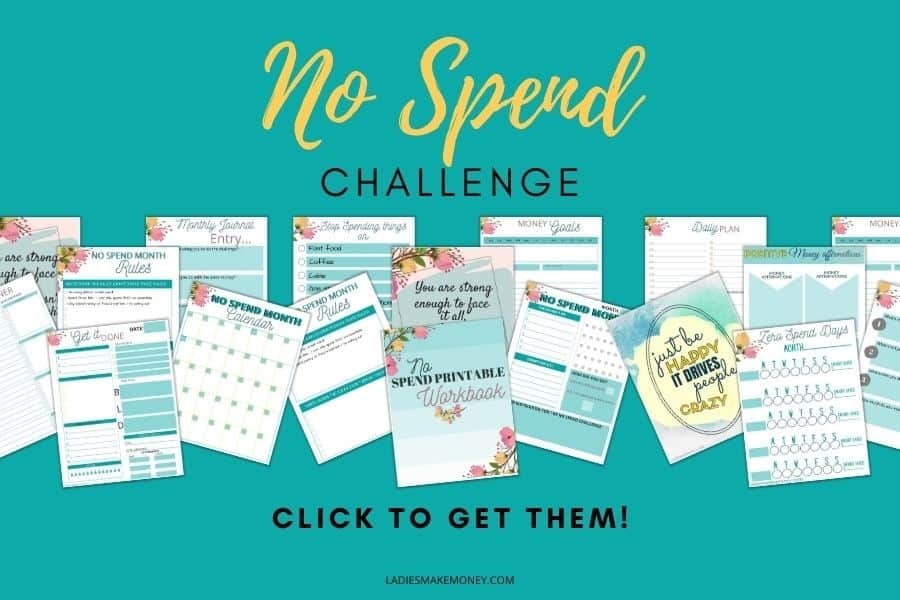 Enjoy our no spend challenge today