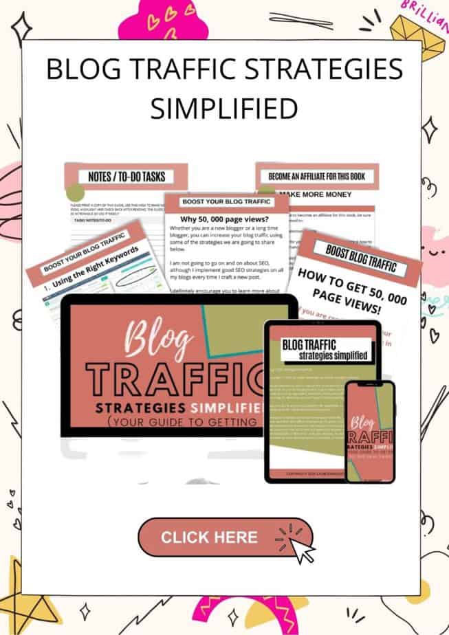 Increase your blog traffic using my blog traffic simplified strategies.