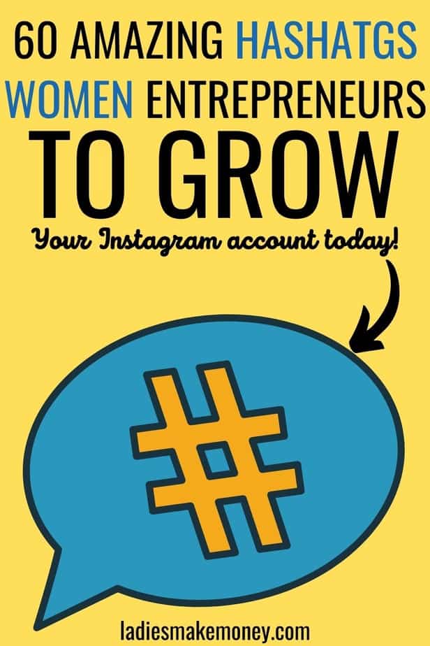 Instagram Hashtags For Female Entrepreneurs Want to level up your Instagram marketing strategy? I've made a list of the best Instagram hashtags for female entrepreneurs. This is a great list of popular instagram hashtags for creative women in business. Hashtags make your posts more searchable - it means that your ideal paying customer can find you - that means more followers, more likes and hopefully more sales!