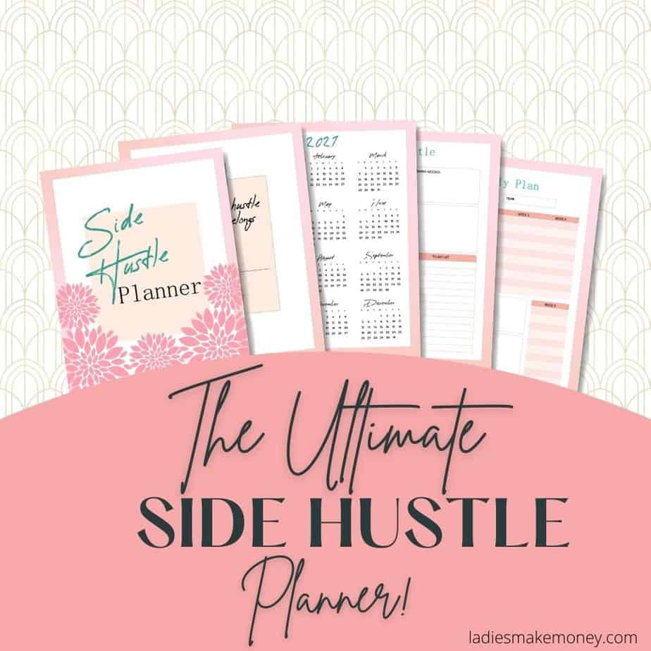 Create a passive income stream using side hustles. 2021 Side Hustle Planner If you've started your side hustle or small business, but need some help to focus on how to achieve your side hustle goals in 2021, you need this planner. I know I struggled to keep track of what I needed and would end up doing busy work, not important work. This 2021 side hustle planner planner has monthly goals, weekly plans, weekly review pages, content planners, income and expense trackers, and more! It's a printable planner so you can start using it straight away.